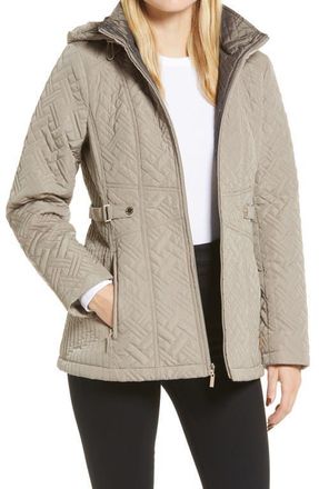 Gallery Quilted Jacket in Mushroom at Nordstrom, Size Medium
