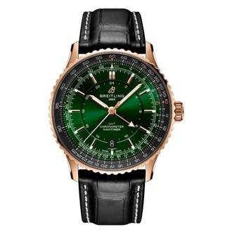 Breitling Navitimer GMT Automatic Green Dial Mens Watch R32310251L1P1