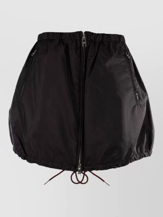 Prada skirt design side zip pockets detail
