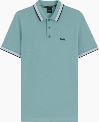 HUGO BOSS Mens Hugo Boss Light Blue Paddy Polo Shirt - Size: 46