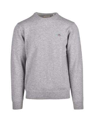 GANT Textured Knit Wool Crewneck Pullover