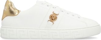 Versace Faux Leather Low-top Sneakers