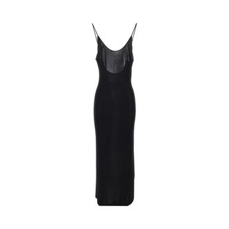 Saint Laurent Stretch viscose long dress Woman S