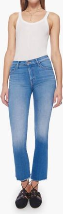 Mother Insider Ankle Fray Jeans In Eager Beaver