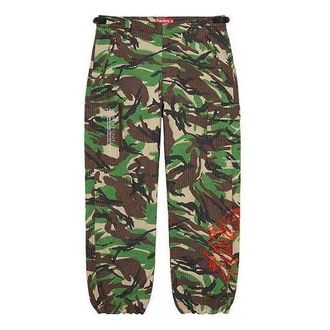 SUPREME Support Unit Nylon Ripstop Pants Green Brown SUP-FW21-169