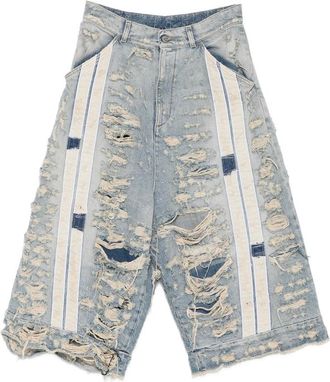 RRR123 Distressed Panelled Jeans
