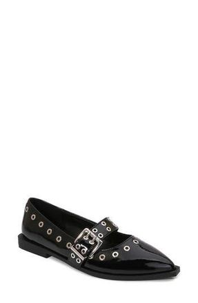 Berness Astra Grommet Mary Jane Flat in Black at Nordstrom Rack, Size 6.5