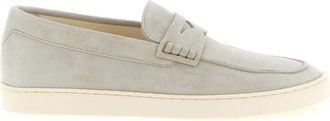 Brunello Cucinelli Grey Slip On Loafers