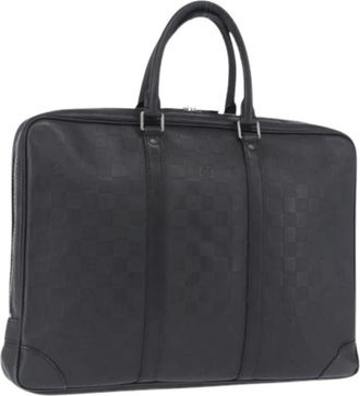 Louis Vuitton Pre-owned Business Bag - Heren - Vintage Handtas - Zwart - ONE Size - Leer - Vintage