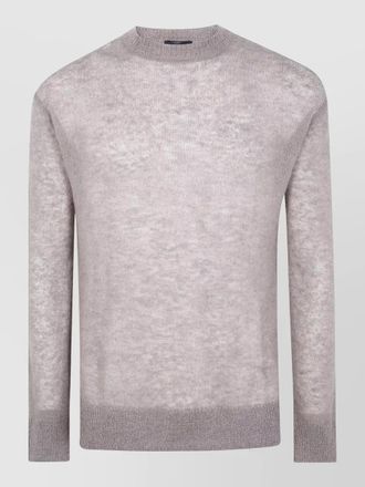 Emporio Armani round neck sweater ribbed cuffs hem
