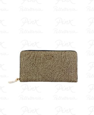 Borbonese Accessoires, Dames, Beige, ONE Size, Large Zip Around Wallet