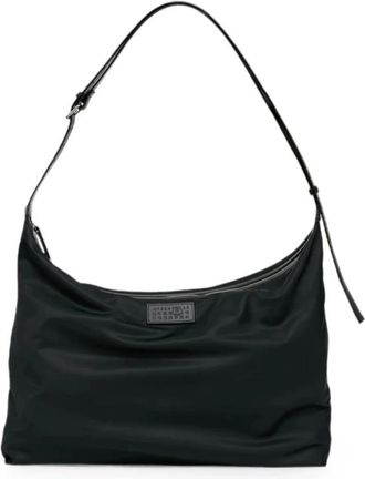 Maison Margiela Tassen, Dames, Zwart, ONE Size, Leer, Numeric Schoudertas