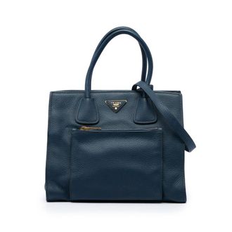 Prada Pre-owned Prada Vitello Daino Front Pocket Open Convertible Tote Ladies ERYWEPY49K78W3FQ