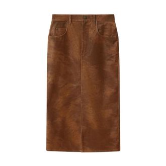 Isabel Marant Dames, Rokken, Bruin, Maat: 3XS Su&egrave;de
