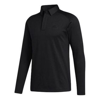 adidas Golf Sports Fleece Long Sleeves polo Black FS6850