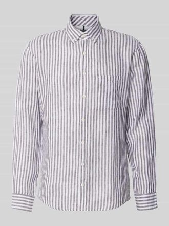 Brax Brax Modern Fit Freizeithemd aus reinen Leinen Modell Daniel in Schoko, Gr&ouml;&szlig;e XXXL