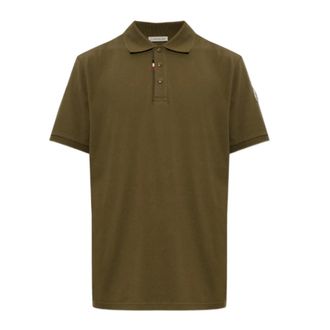 Moncler Polo con parche de logo - Tops - Hombre - Verde - 2XL