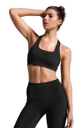 2XU Form Racerback Medium Impact Bra in Black/black at Nordstrom, Size X-Small
