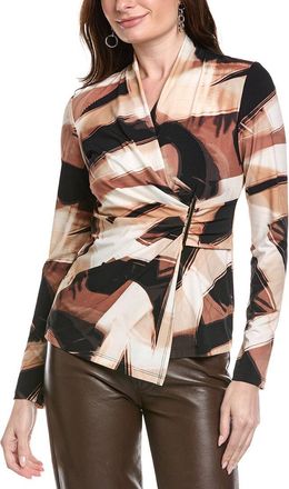 Joseph Ribkoff Ruched Wrap Top