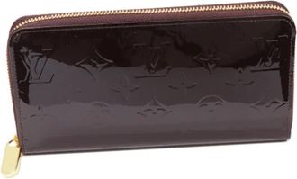 Louis Vuitton Tweedehands leren portemonnees - Dames - Vintage Accessoires - Paars - ONE Size - Leer - Vintage