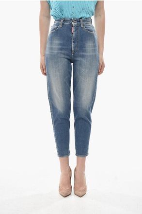 Dsquared2 Stretch Denim Jeans SASOON High Waist 13cm size 34