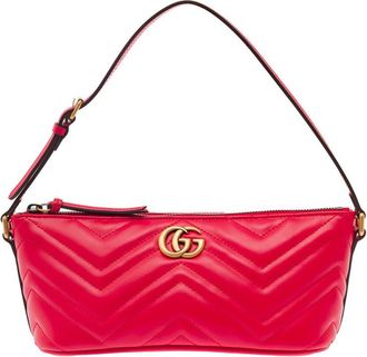 Gucci Red GG Marmont Shouldrer Bag