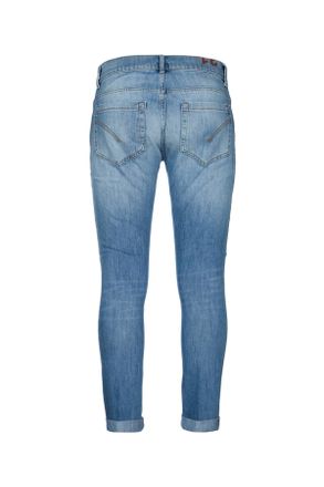 Dondup Mens Pantalone George Blue Pantaloni Trousers