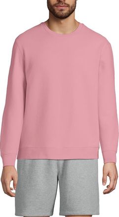 Lands End Long Sleeve Serious Sweats Crewneck Sweatshirt in Soft Carnation at Nordstrom, Size Xx-Large