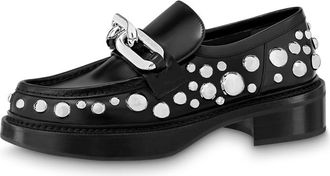Louis Vuitton (WMNS) LOUIS VUITTON x YK Academy Loafers Black with White Dots 1AB9KB
