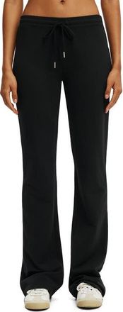 Cotton On Womens Active Stretch Modal Fleece Bootleg Sweatpant in Black at Nordstrom, Size X-Small