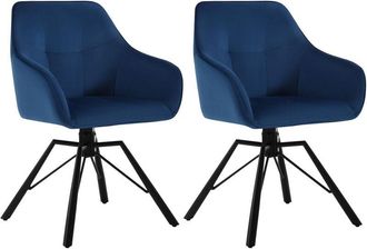 Woltu 6x Sillas De Comedor Giratorias Sillas De Cocina Tapizadas En Terciopelo Suave Sillas Ergonomicas Con Respaldo Y Brazos Para Sal&oacute;n Y Dormitorio Patas 