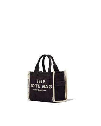 Marc Jacobs Womens Tote Bag The Jacquard Small Black Cotton Shoulder