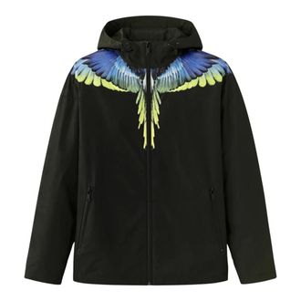 Marcelo Burlon Wings Jacket - male - Marcelo Burlon - Light Jackets - Black - 2XL - Jackets