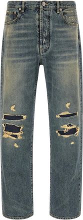 Maison Margiela Blue Mid Rise Jeans