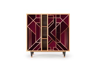 StoryZ Aparador burdeos 3 puertas L 94 cm