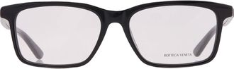Bottega Veneta Demo Rectangular Mens Eyeglasses BV1314O 001 55