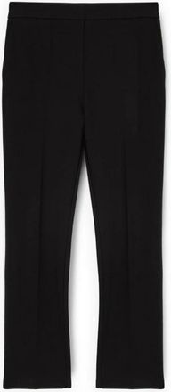 Motivi Regular Fit Broek in Milano Stitch - Dames - Vrijetijds broeken - Zwart - XS - Leer - Broeken