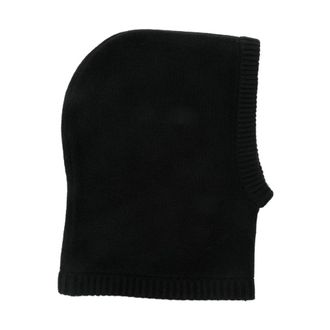 Soft Goat Cashmere Balaclava - Dames - Hoeden - Zwart - ONE Size - Kasjmier - Accessoires