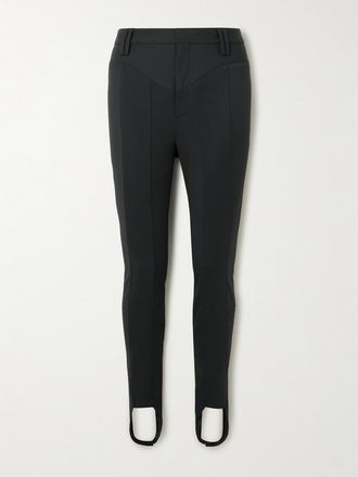 Jean Paul Gaultier Leggings In Twill Di Misto Lana - Grigio