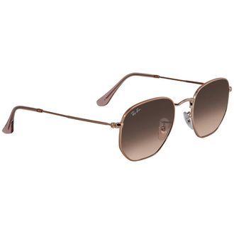 Ray-Ban Ray Ban Hexagonal Flat Lenses Brown Gradient Sunglasses RB3548N 9069A551