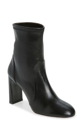 Stuart Weitzman Babette Bootie 85 in Black Nappa at Nordstrom Rack, Size 9.5