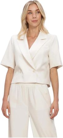 Ydence Ydence, Dames, Jassen, Beige, Maat: XS Leer