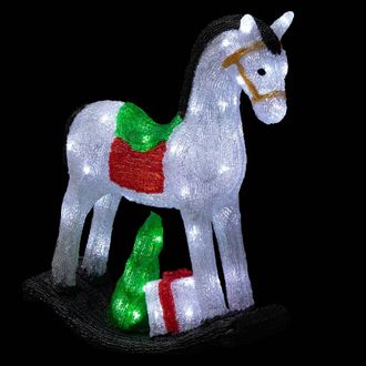 F&eacute;&eacute;ric Lights & Christmas Caballo Iluminado Exterior H50cm 70 Led + Transformador - Feeric Lights & Christmas
