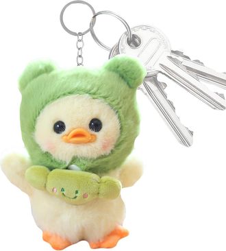 Generic Cute Duck Keychain Plush, Plushie Doll Duck Keyring, Plush Duck Car Keychain, Stuffed Animal Duck Plushie Car Keychain Charm