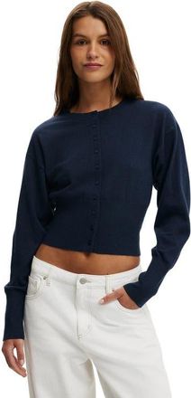 Cotton On Womens Sara Button Cardigan in Collegiate Navy at Nordstrom, Size Xx-Small