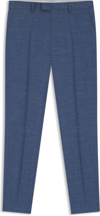 BOSS ONE Slim-fit trousers in virgin wool, silk and linen