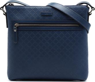 Gucci Pre-owned Gucci Diamante Calfskin Hilary Lux Crossbody Unisex 6JT89NVD75ARGCLV