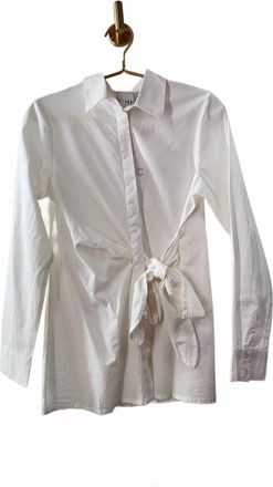 Ichi Womens Lia Long Sleeve Shirt In White
