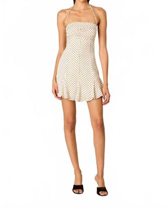 Nia Cahuenga Polka Dot Dress In Ivory