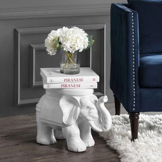 Jonathan Y Designs Elephant 14.2 Ceramic Garden Stool